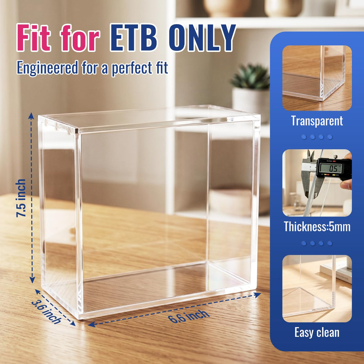 Clear 5mm Acrylic Display Case F19075
