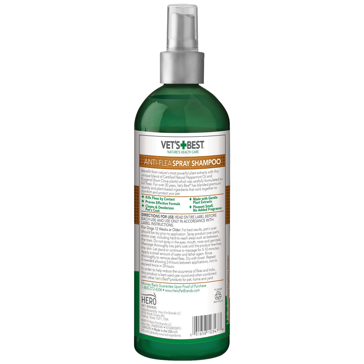 Flea & Tick Shampoo for Dogs 16 oz O3521