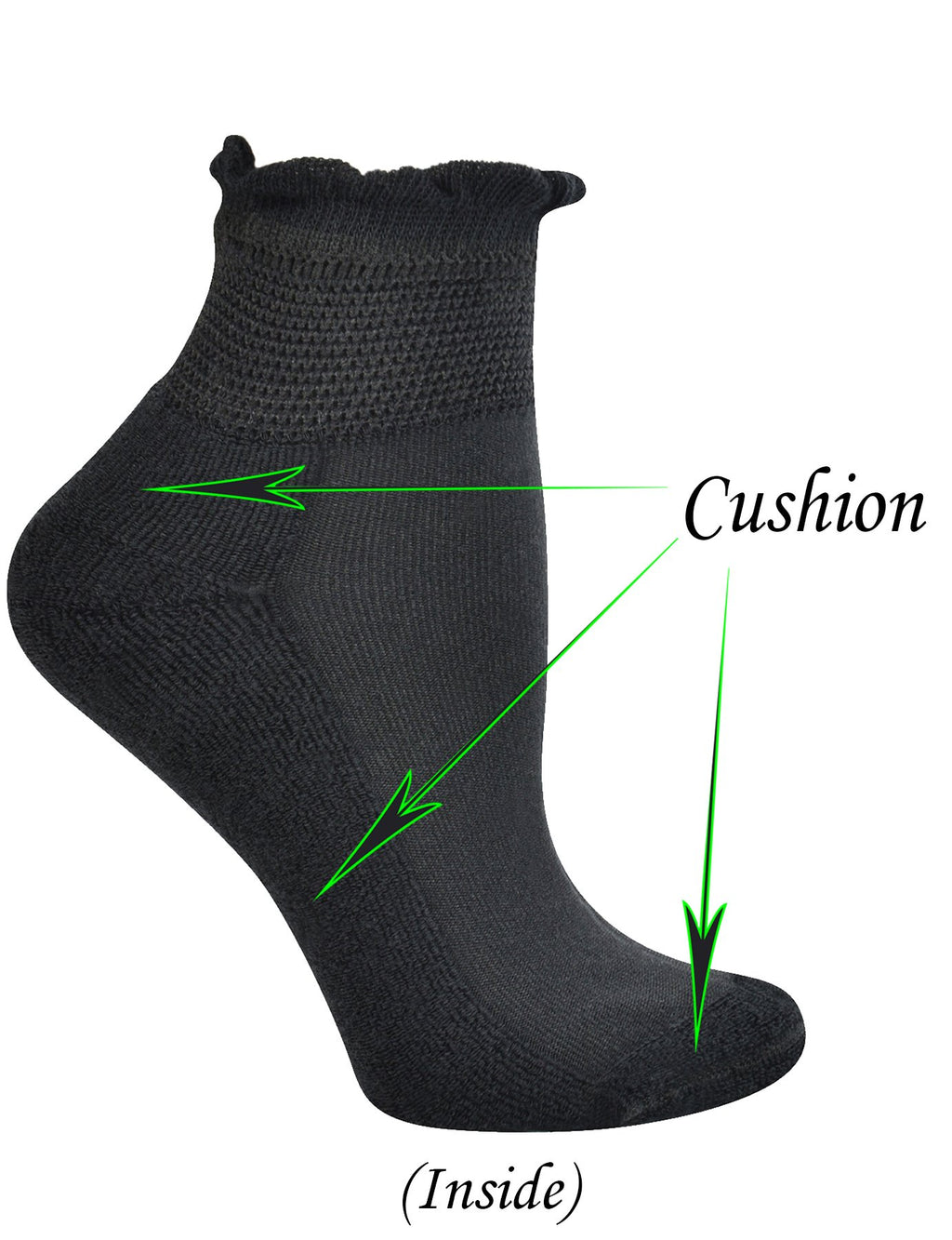5 Pairs Non-binding Seamless Toe Ankle Socks J233264