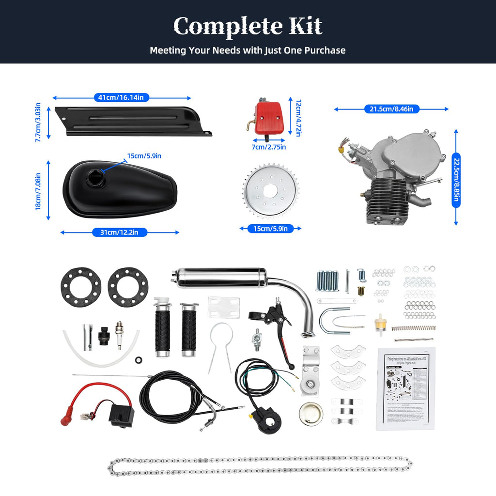 100CC 2 Stroke Bicycle Engine Kit with 36-Tooth Sprocket G935