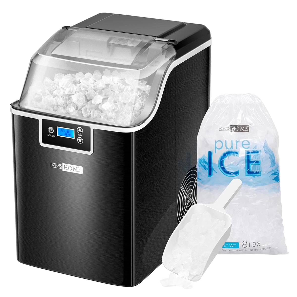 Black Countertop Ice Maker P6876
