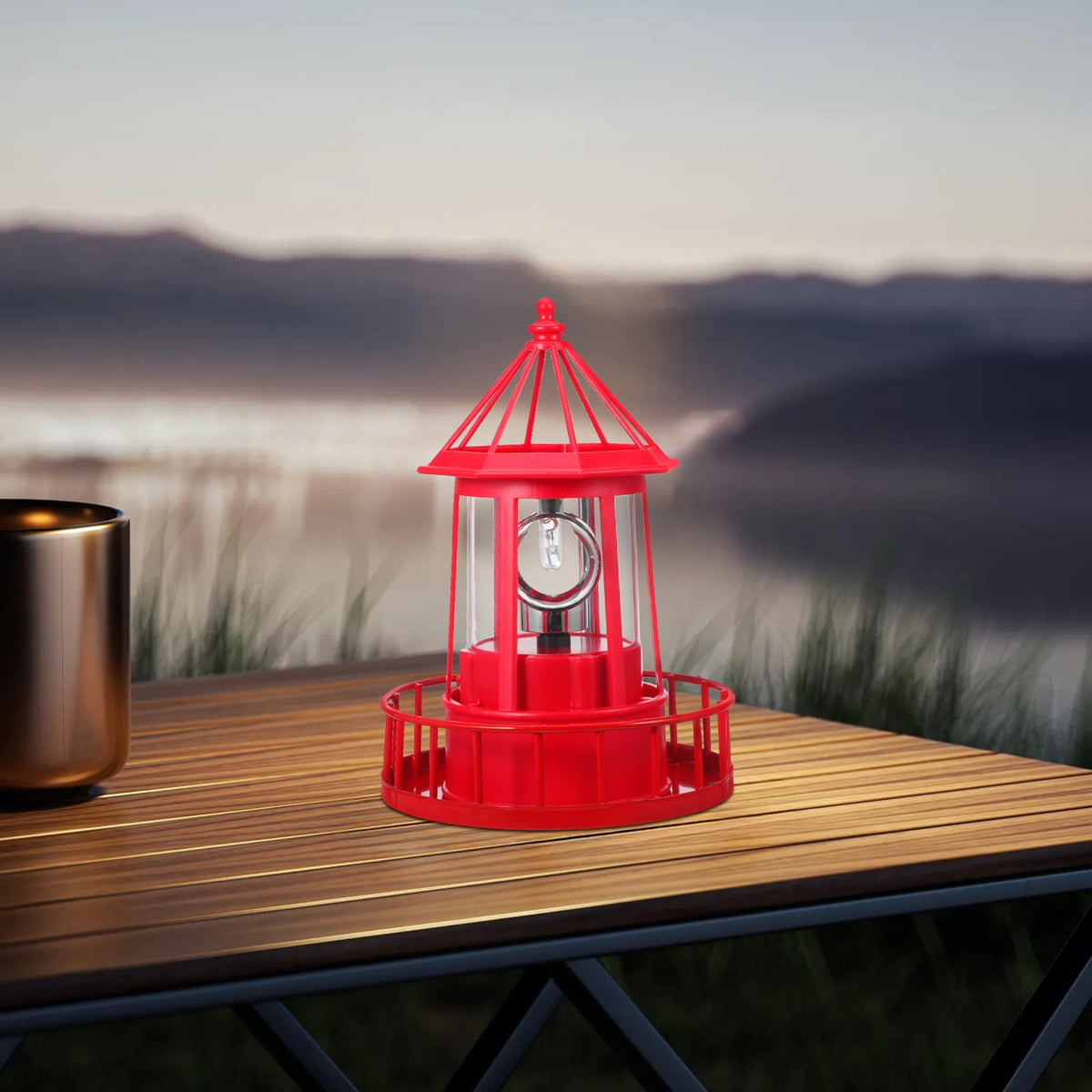 Solar Powered Rotating Iron Outdoor Garden Light G377