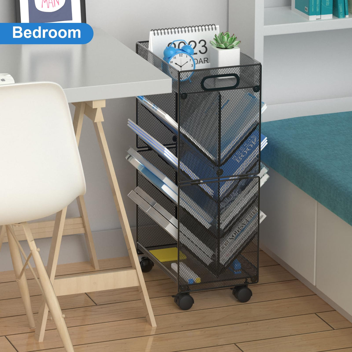 10-Tier Rolling File Cart C301
