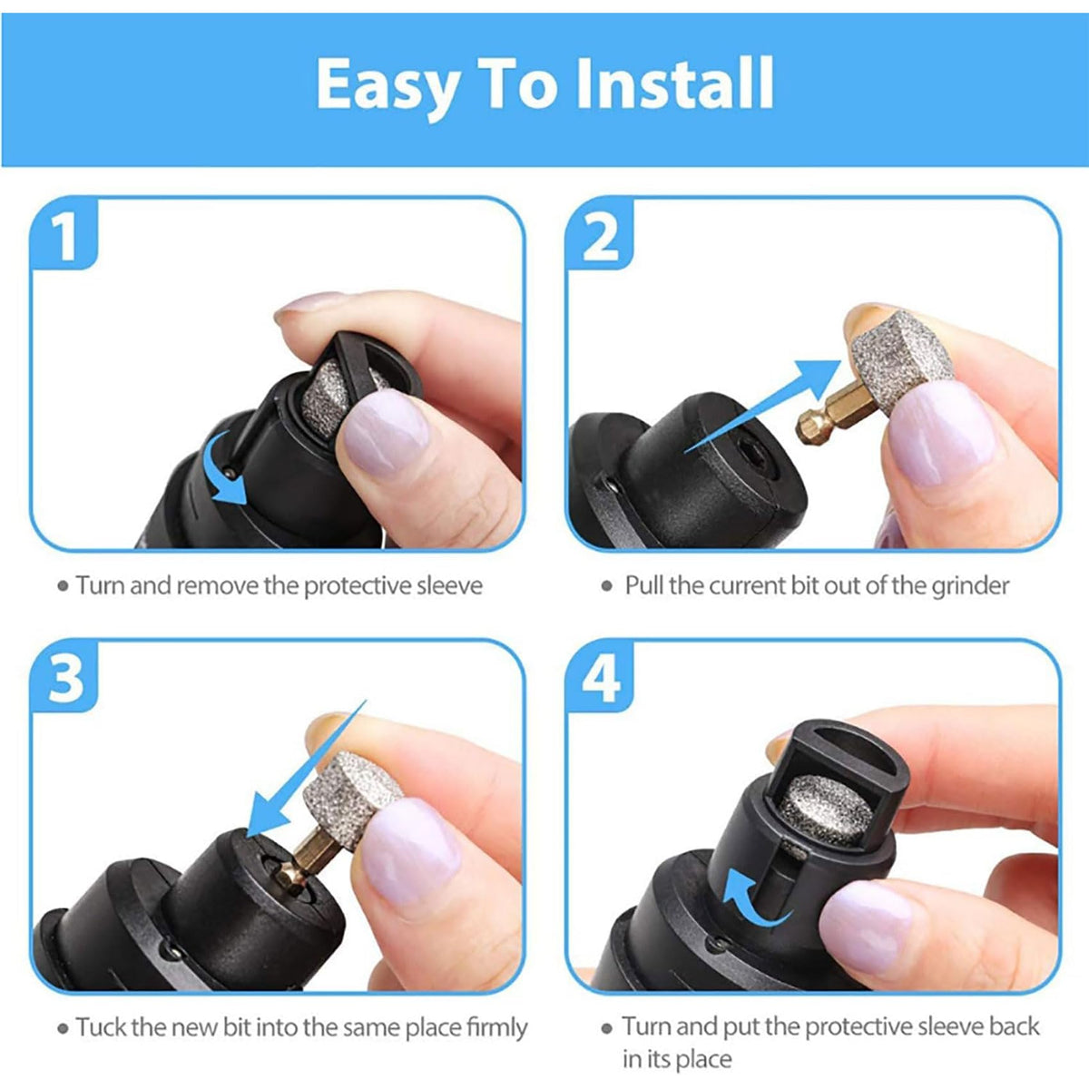 Rechargeable Quiet Low Vibration Electric Dog Nail Grinder & Trimmer with LED Light U57220