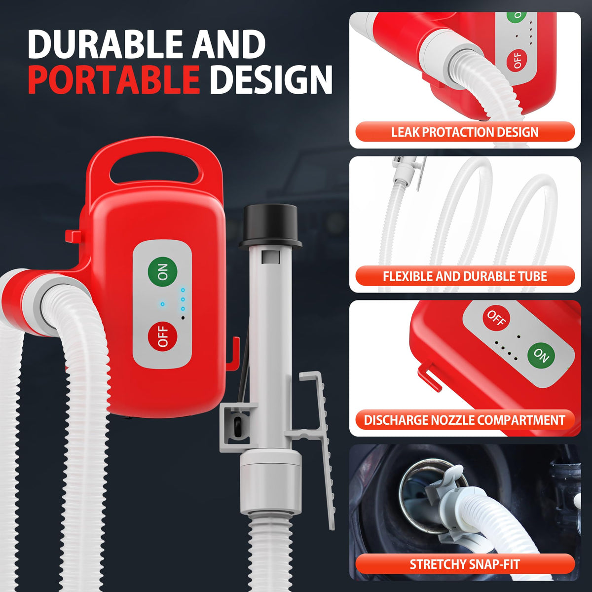 Rechargeable Fuel Transfer Pump with Auto-Stop L872276