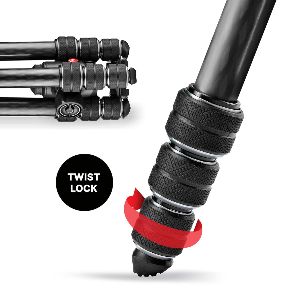 Camera Tripod Kit with Fluid Head and Twist Closure K7729