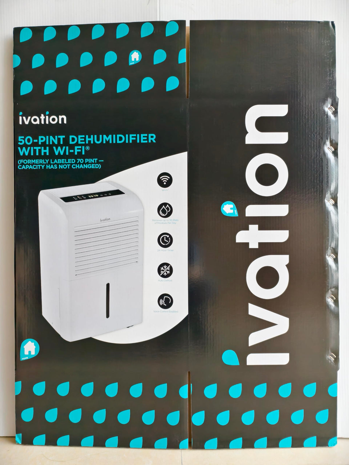 50 Pint Smart Wi-Fi Dehumidifier with Hose K40402