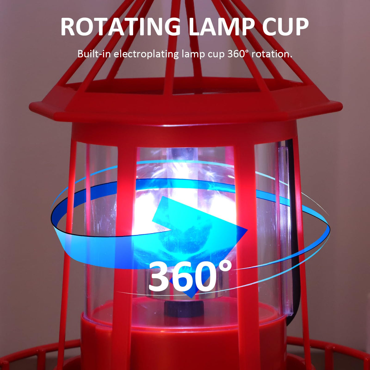 Solar Powered Rotating Iron Outdoor Garden Light G377