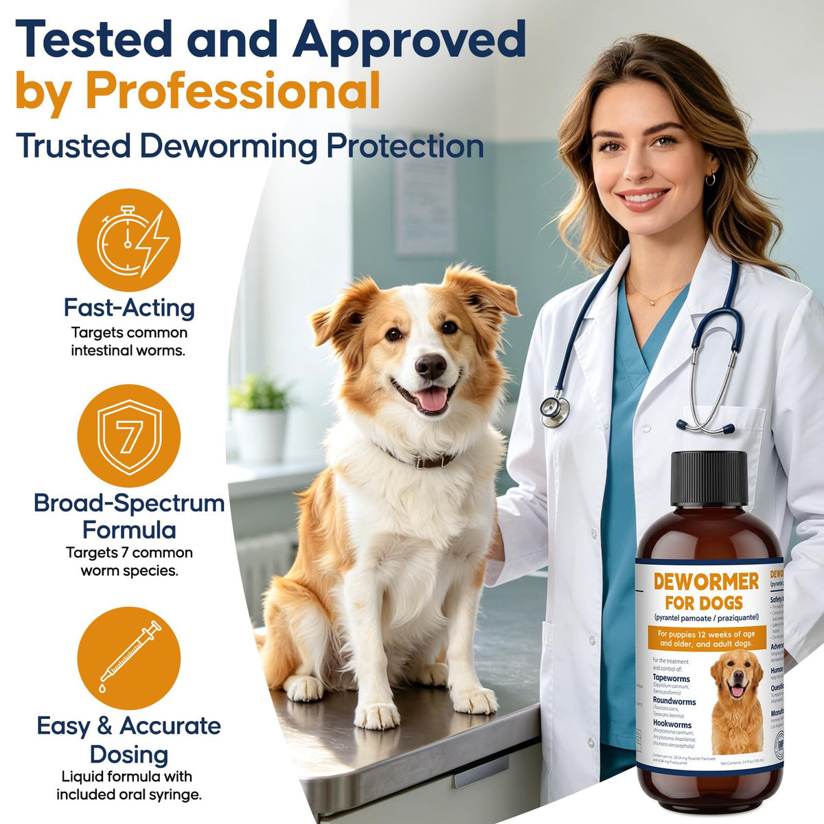 Dog and Puppy Oral Liquid Dewormer 100ml K272
