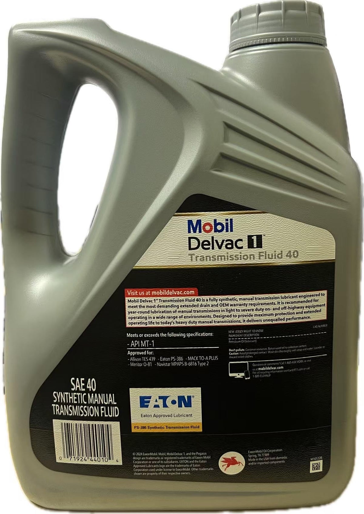 SAE 40 Fully Synthetic Manual Transmission Fluid 1 Gallon K7461