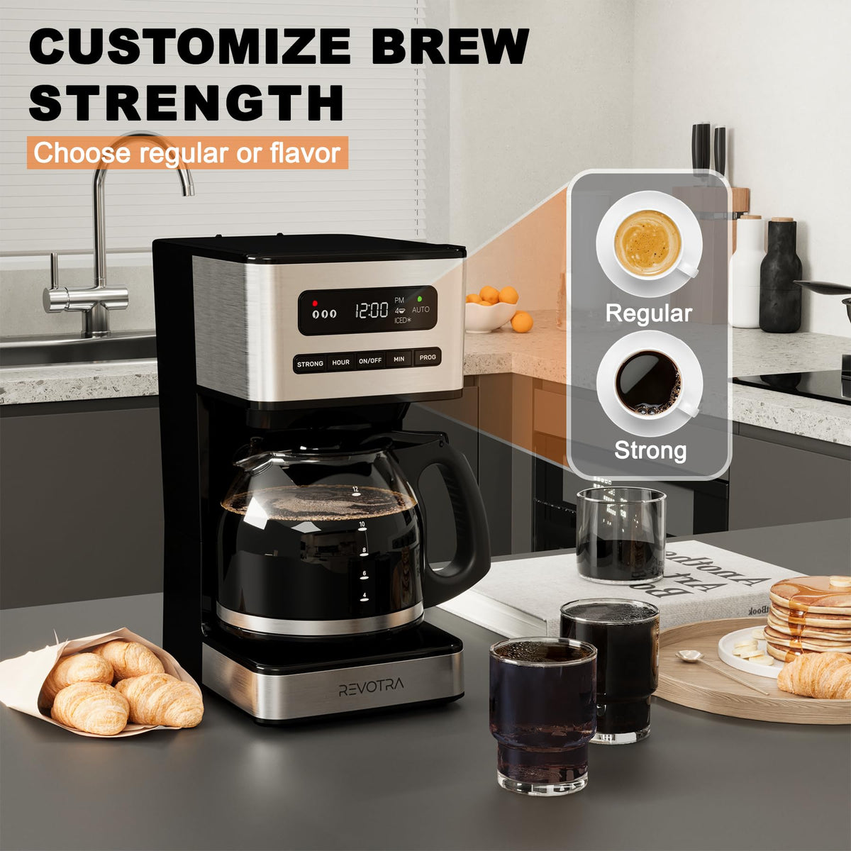 12 Cup Programmable Drip Coffee Maker G28960