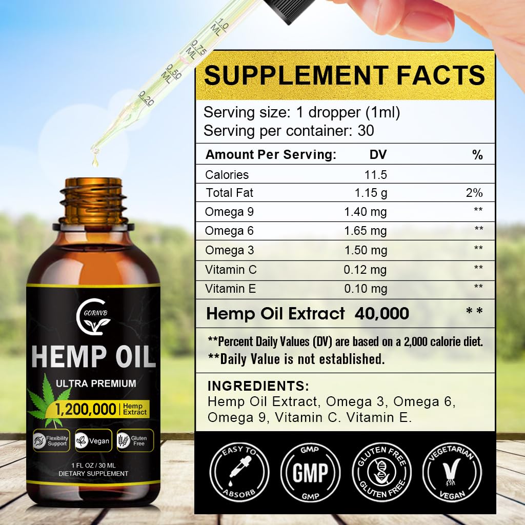 High Potency Hemp Oil 2-Pack F645417