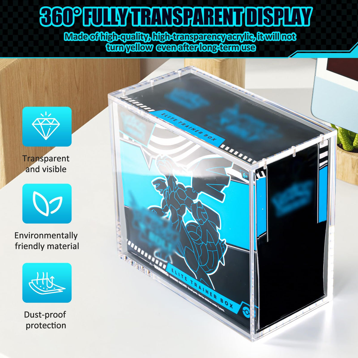 8mm+5mm Ultra Thick Stackable Acrylic Protector with Strong Magnets G111