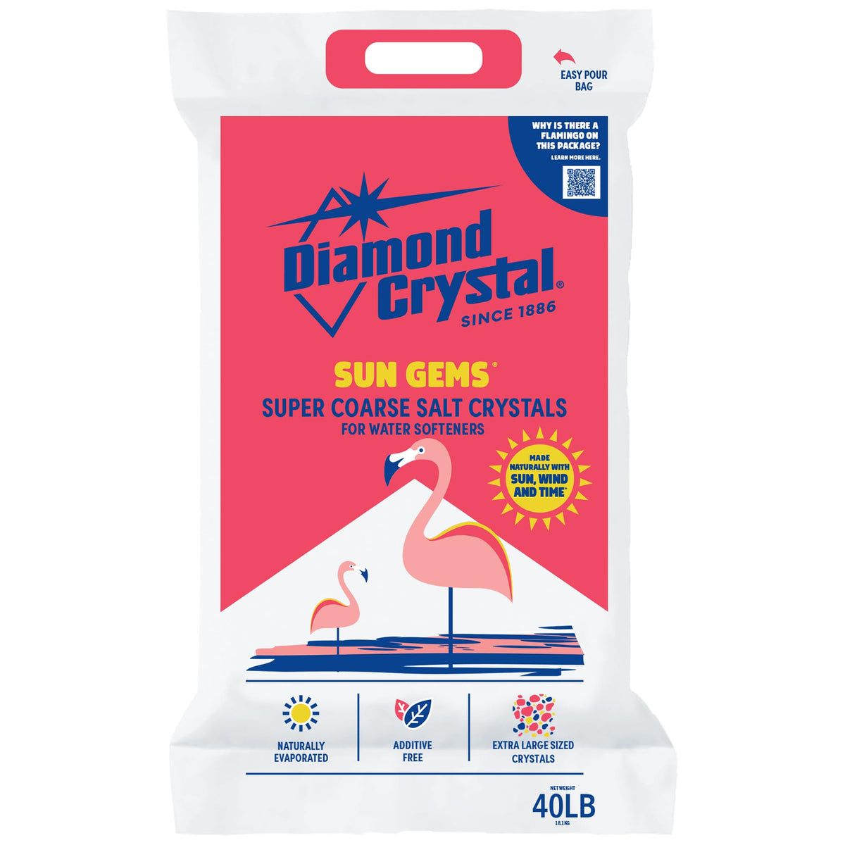 2 Pack Super Coarse Water Softener Salt, 40 Pounds D297
