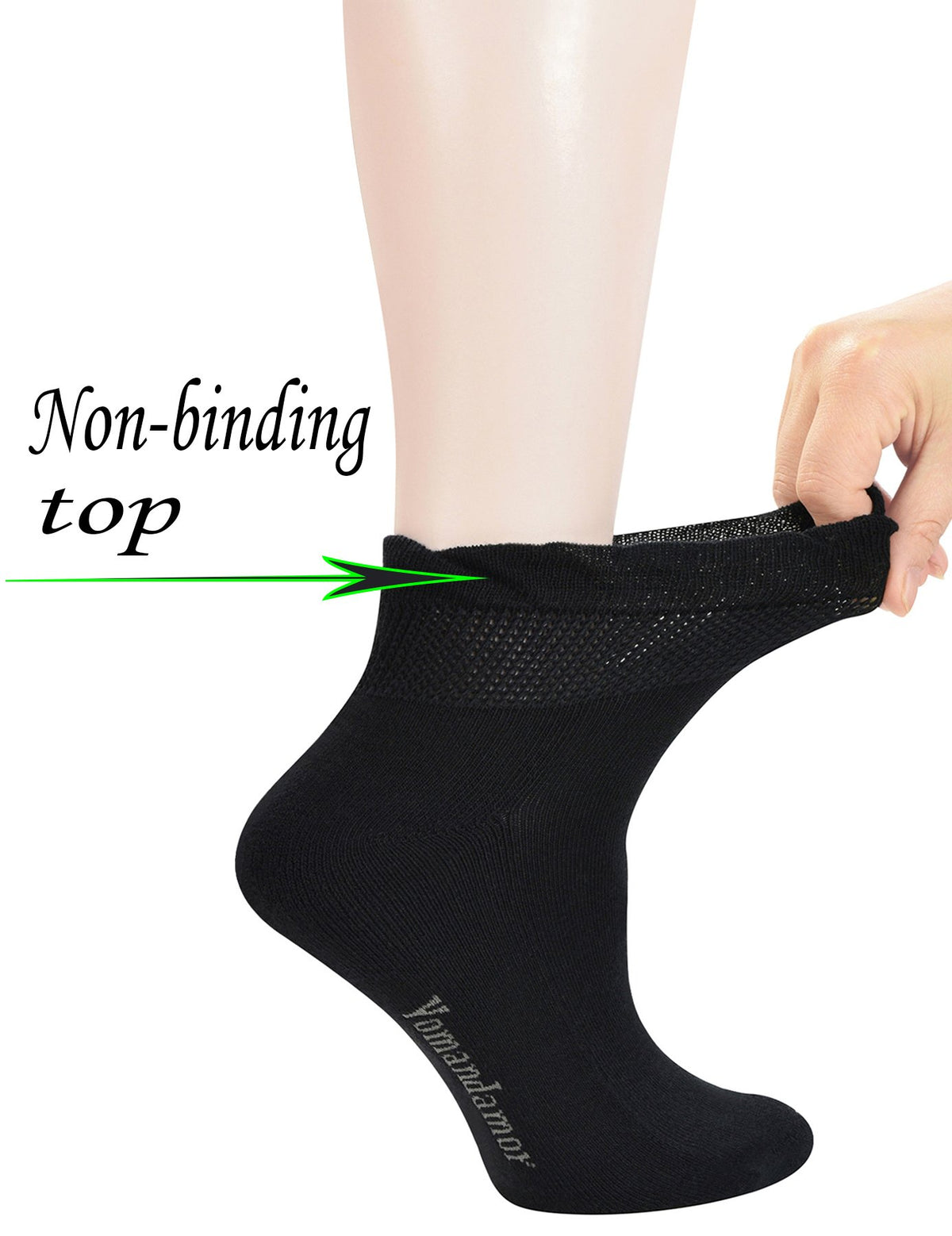 5 Pairs Non-binding Seamless Toe Ankle Socks J233264