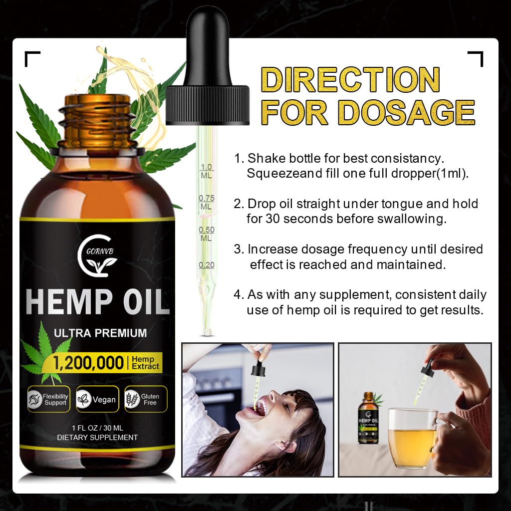 High Potency Hemp Oil 2-Pack F645417