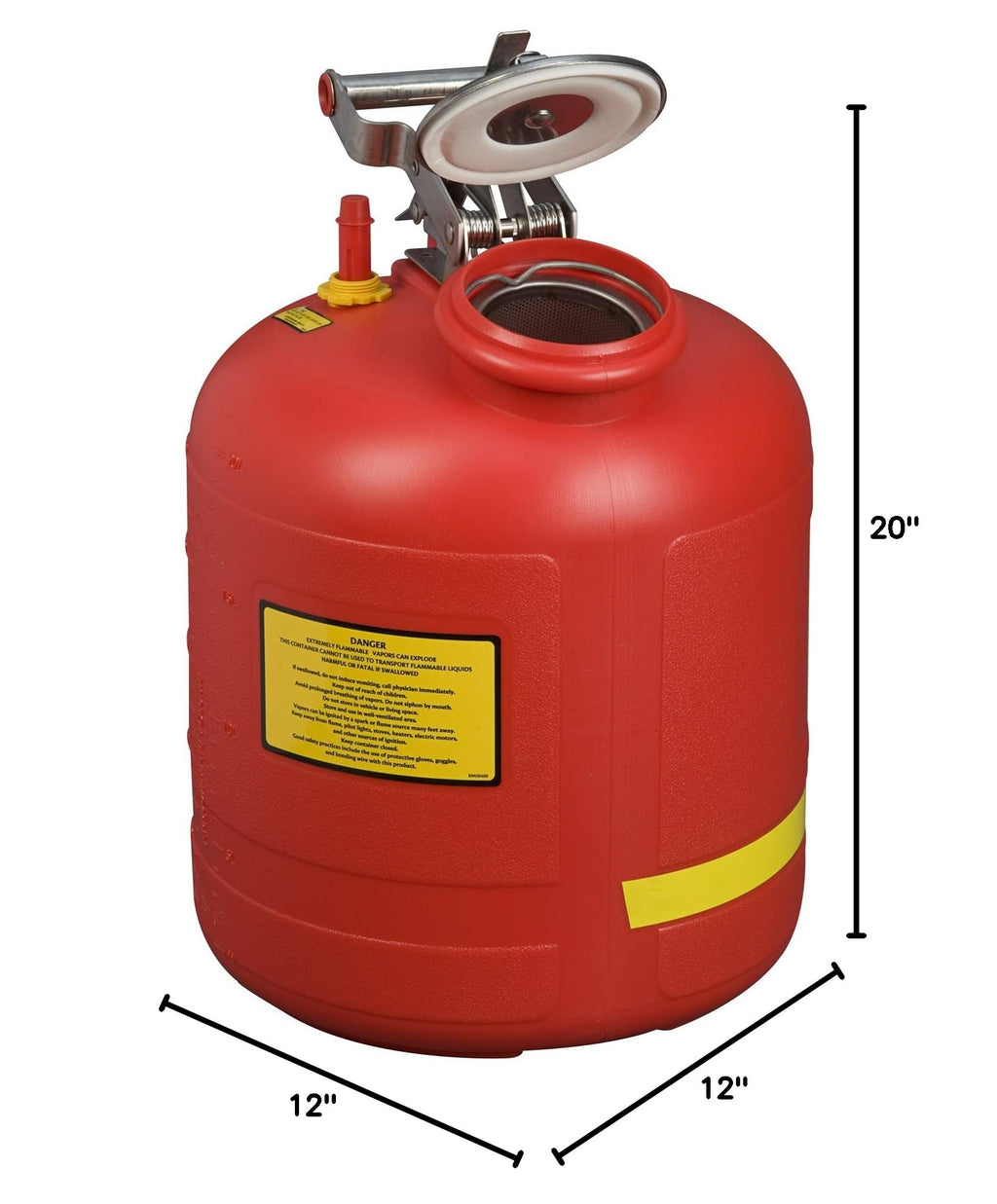 Polyethylene Safety Liquid Disposal Can with Stainless Steel A2581