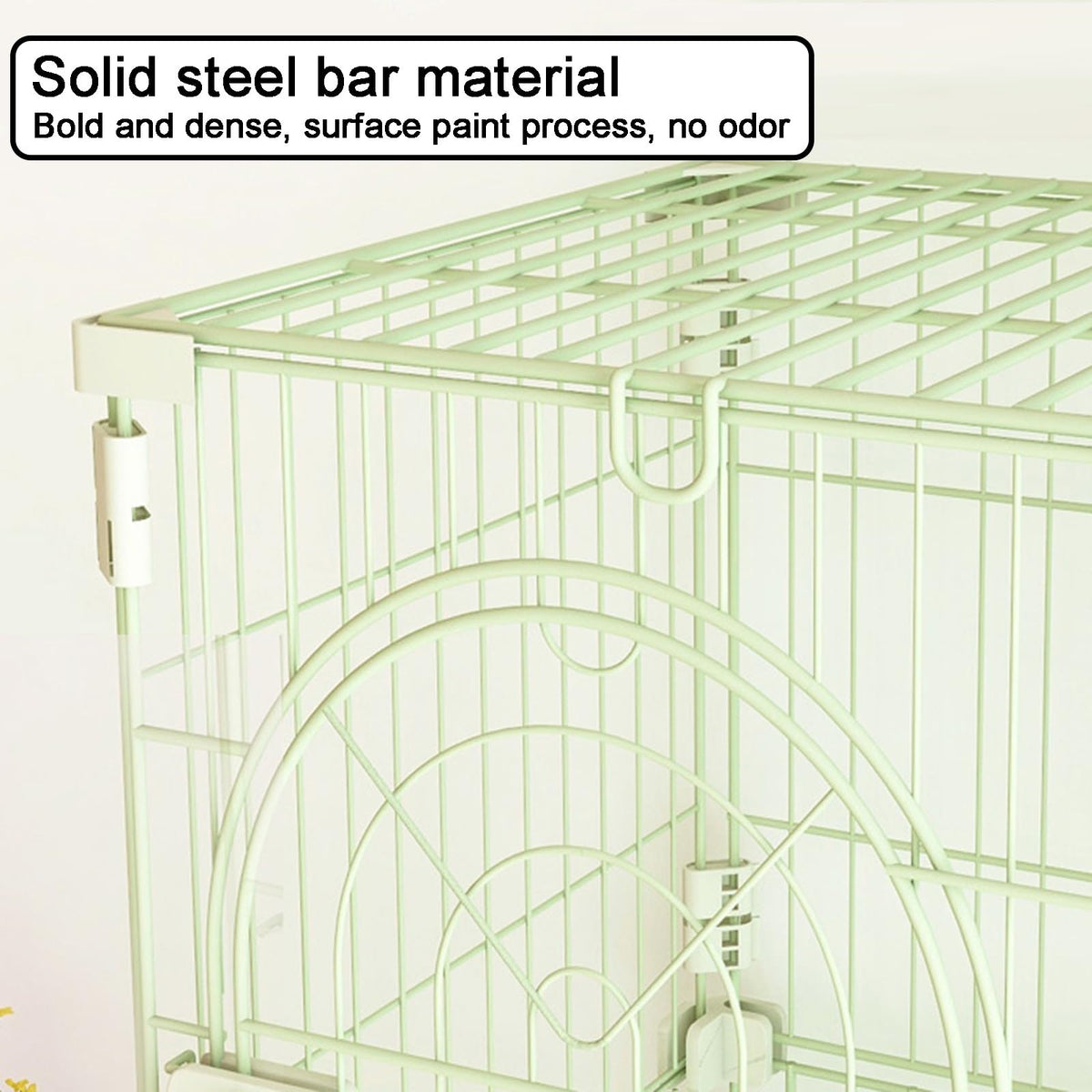 4-Tier Metal Indoor Cat Enclosure with 3 Doors K48752