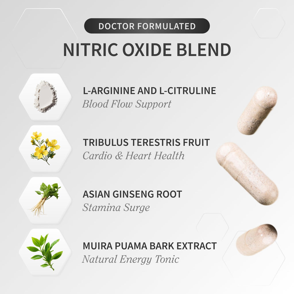 Nitric Oxide Beet Root Soft Chews + Booster Bundle, 60 Soft Chews + 90 Capsules L391164