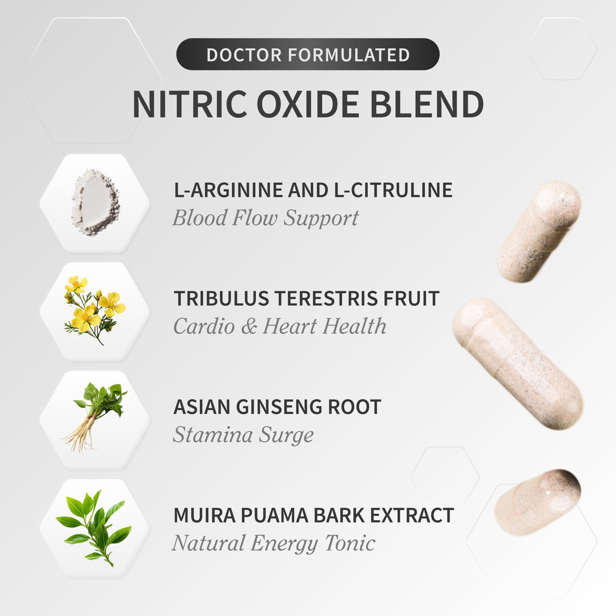 Nitric Oxide Beet Root Soft Chews + Booster Bundle, 60 Soft Chews + 90 Capsules L391164