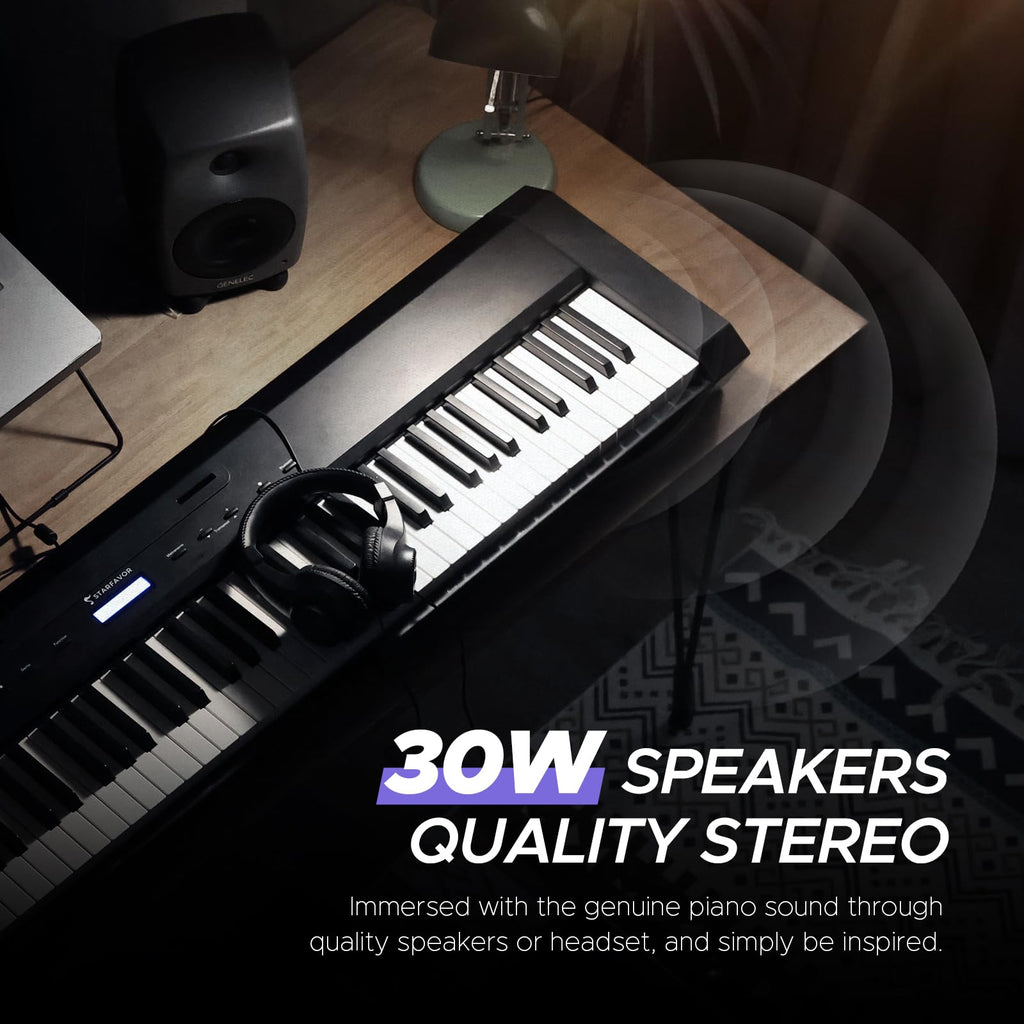 88 Key Full-Weighted Digital Piano with Triple Pedal T726661