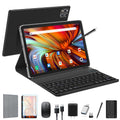 10 inch Android Tablet with Keyboard, 128GB ROM 16GB RAM, Black O999