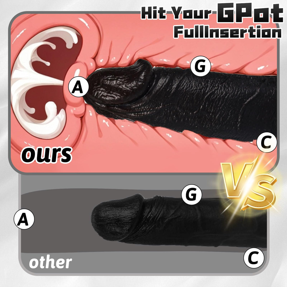 Black Realistic Silicone Dildo with Suction Cup T803
