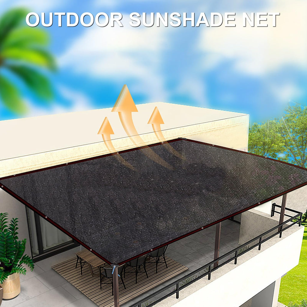 80-90% UV Protection Shade Cloth with Grommets 8x8m N579