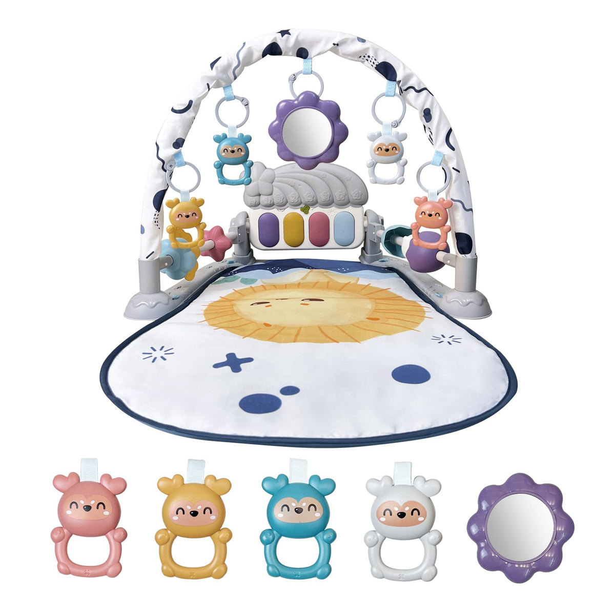 Baby Play Gym Mat with Music and Light Q176