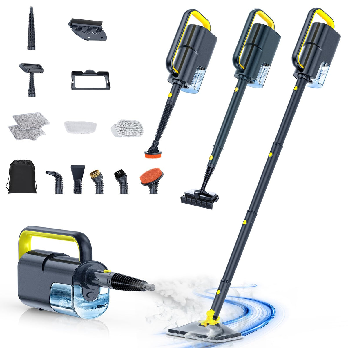 10-in-1 Detachable Handheld Steam Cleaner R810