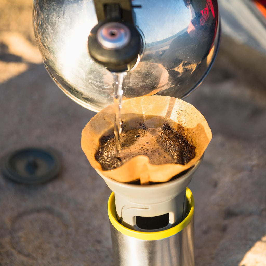Portable Stainless Steel Drip Coffee Maker with 10 Cone Paper Filters G99820
