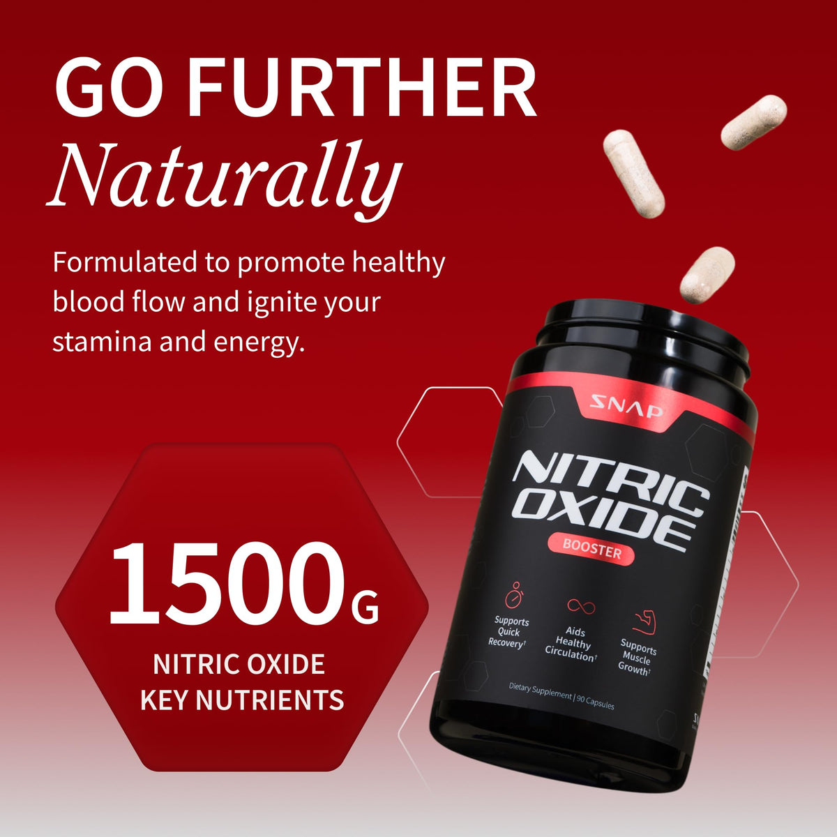 Nitric Oxide Beet Root Soft Chews + Booster Bundle, 60 Soft Chews + 90 Capsules L391164