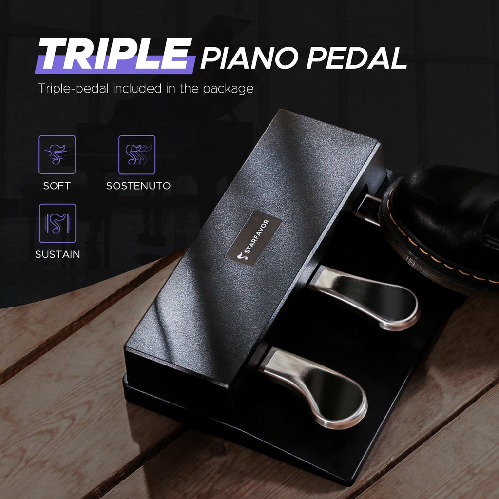 88 Key Full-Weighted Digital Piano with Triple Pedal T726661