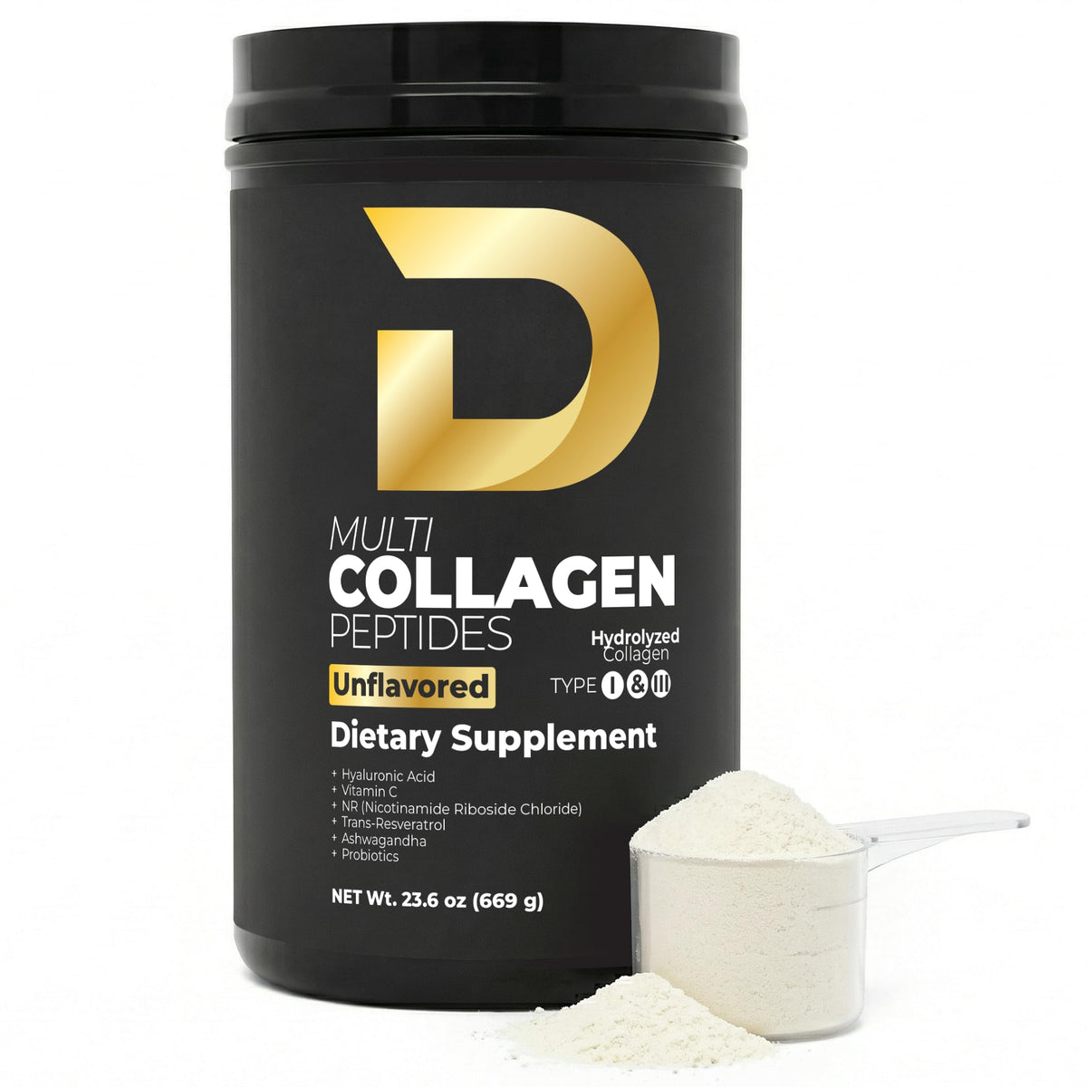 Multi Collagen Peptides Powder Unflavored 30 Servings Z4368