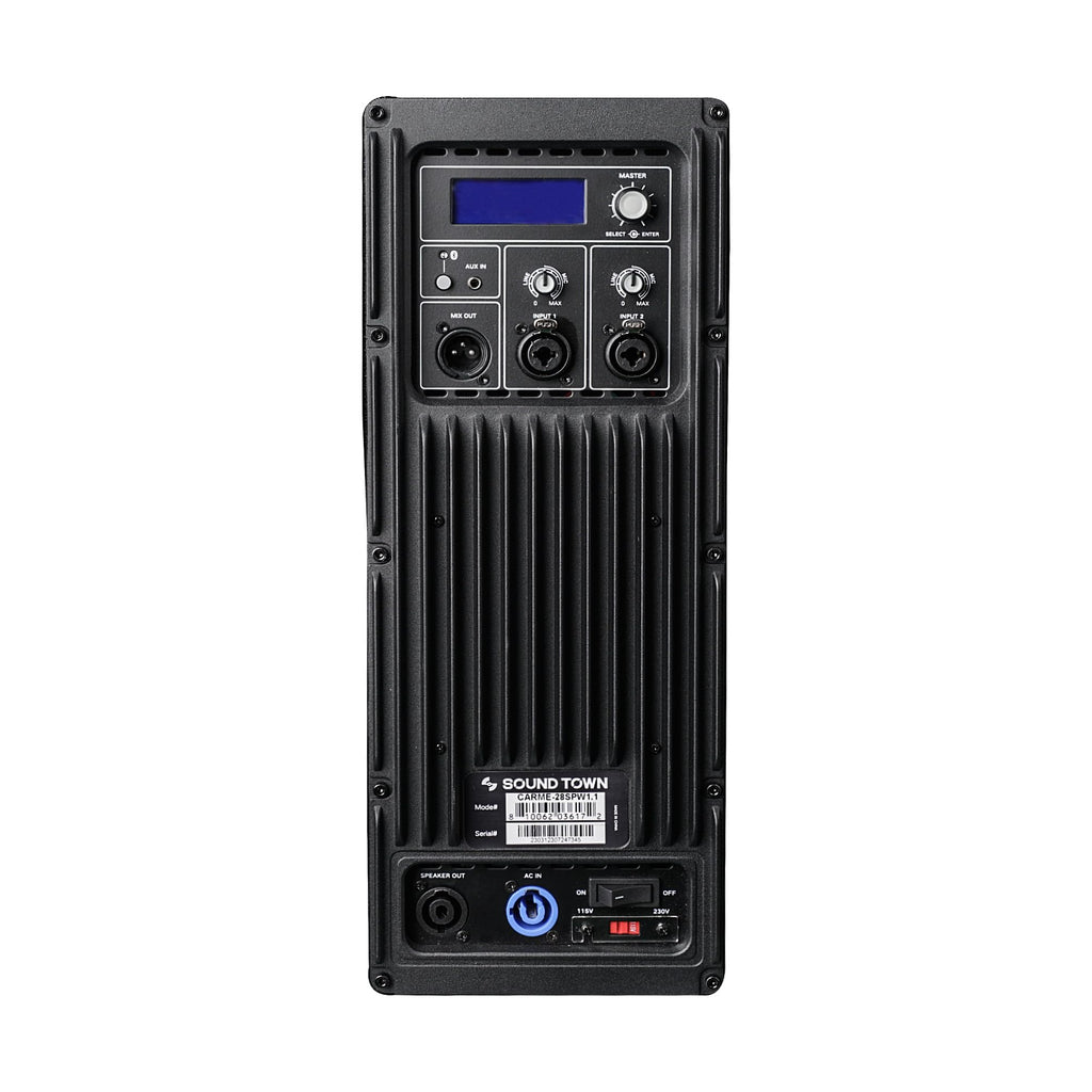 Dual 8" 2000W Powered PA Subwoofer with Speaker Output R923