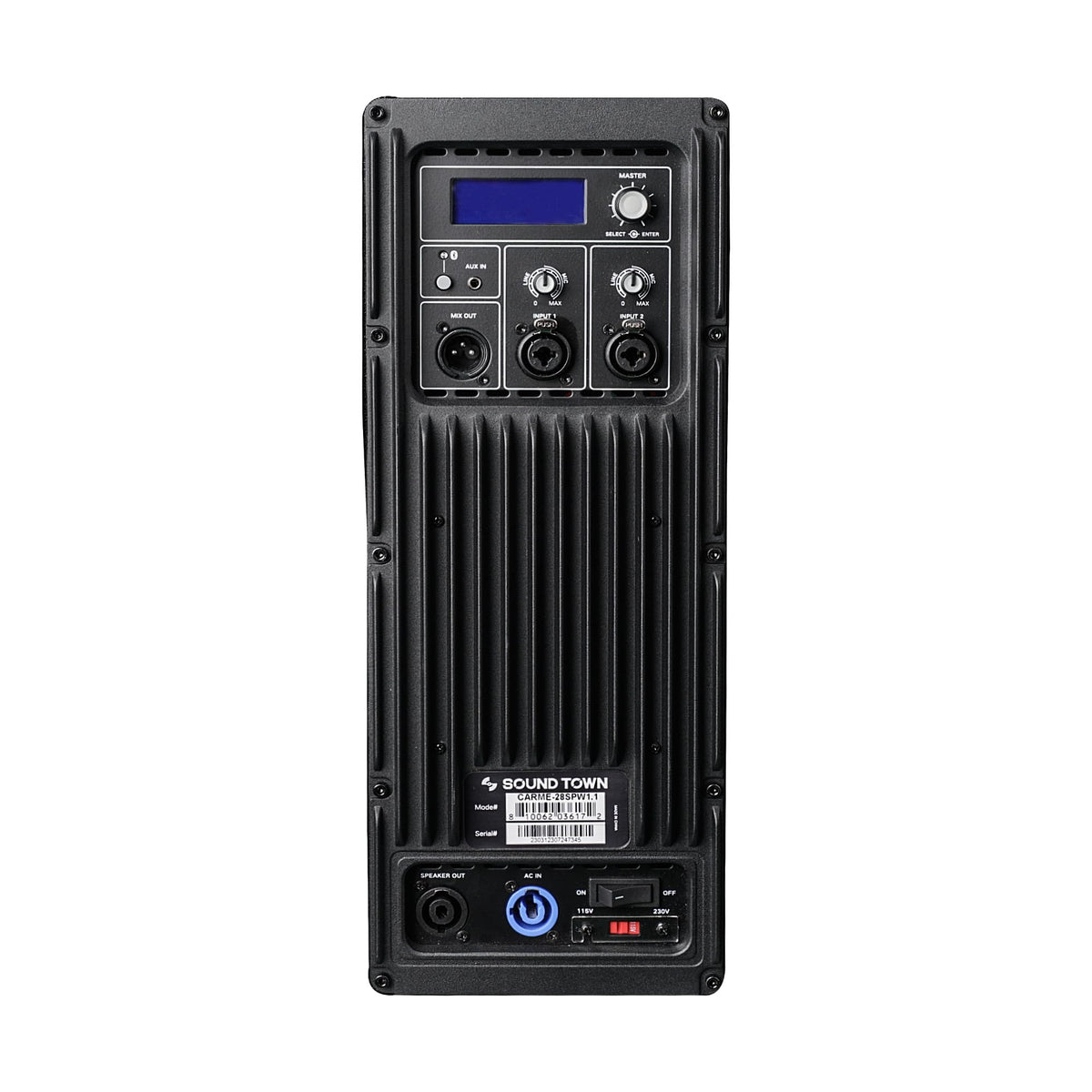 Dual 8" 2000W Powered PA Subwoofer with Speaker Output R923