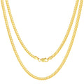 10k Yellow Gold Cuban Link Chain Necklace S737
