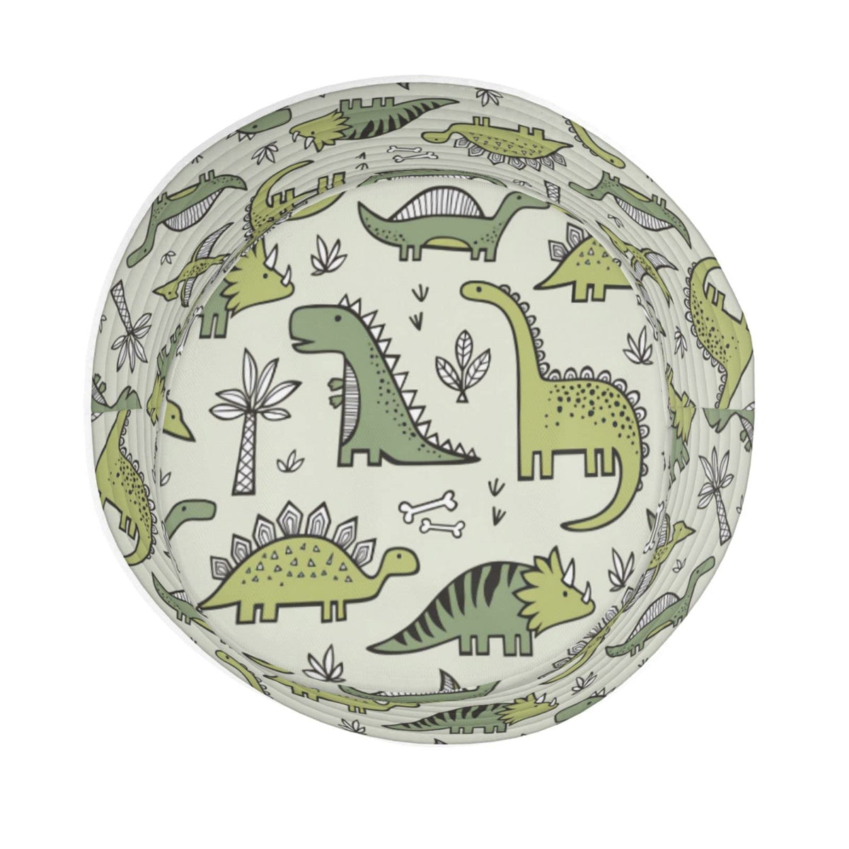 Light Blue Cat Cartoon Print Bucket Hat E44054