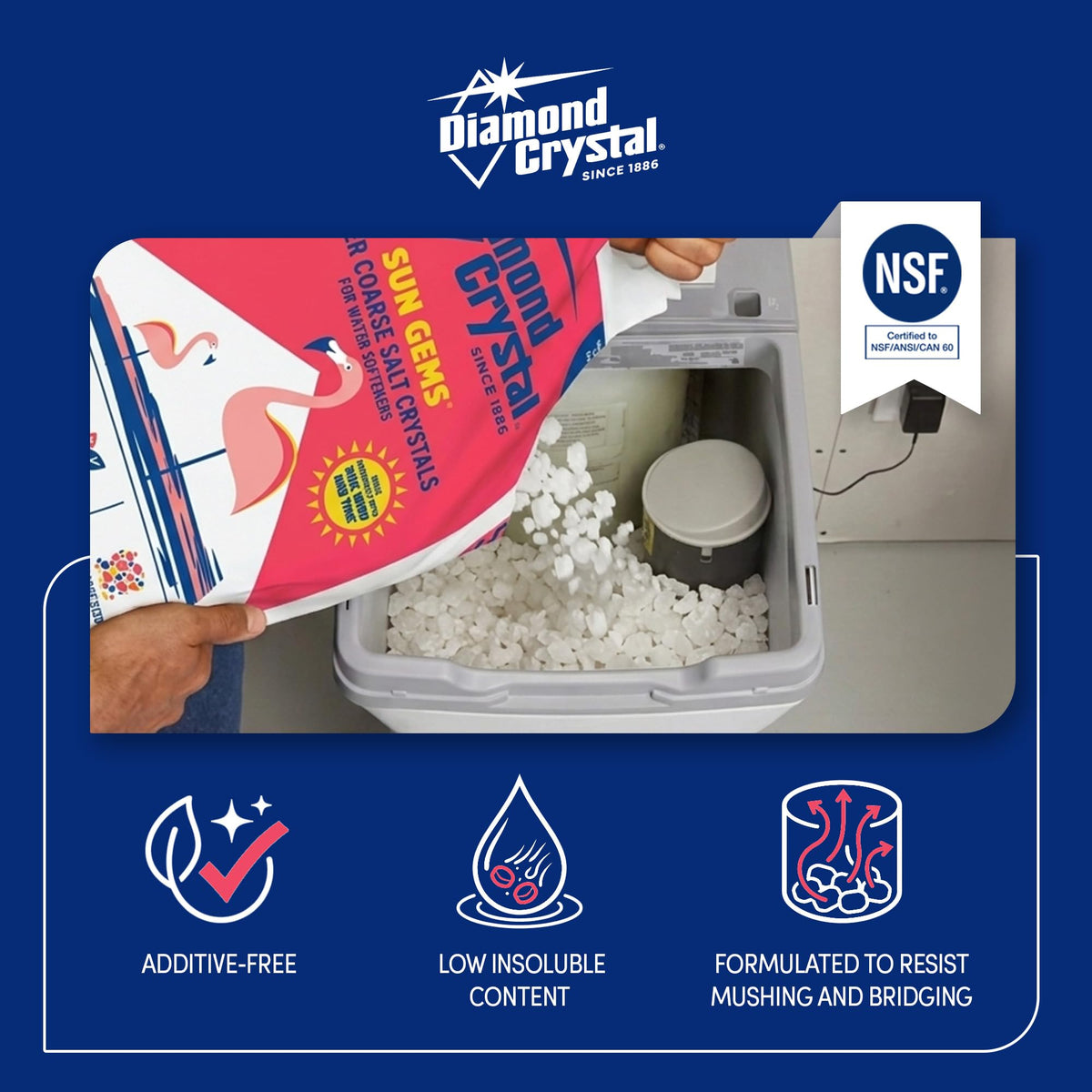 2 Pack Super Coarse Water Softener Salt, 40 Pounds D297