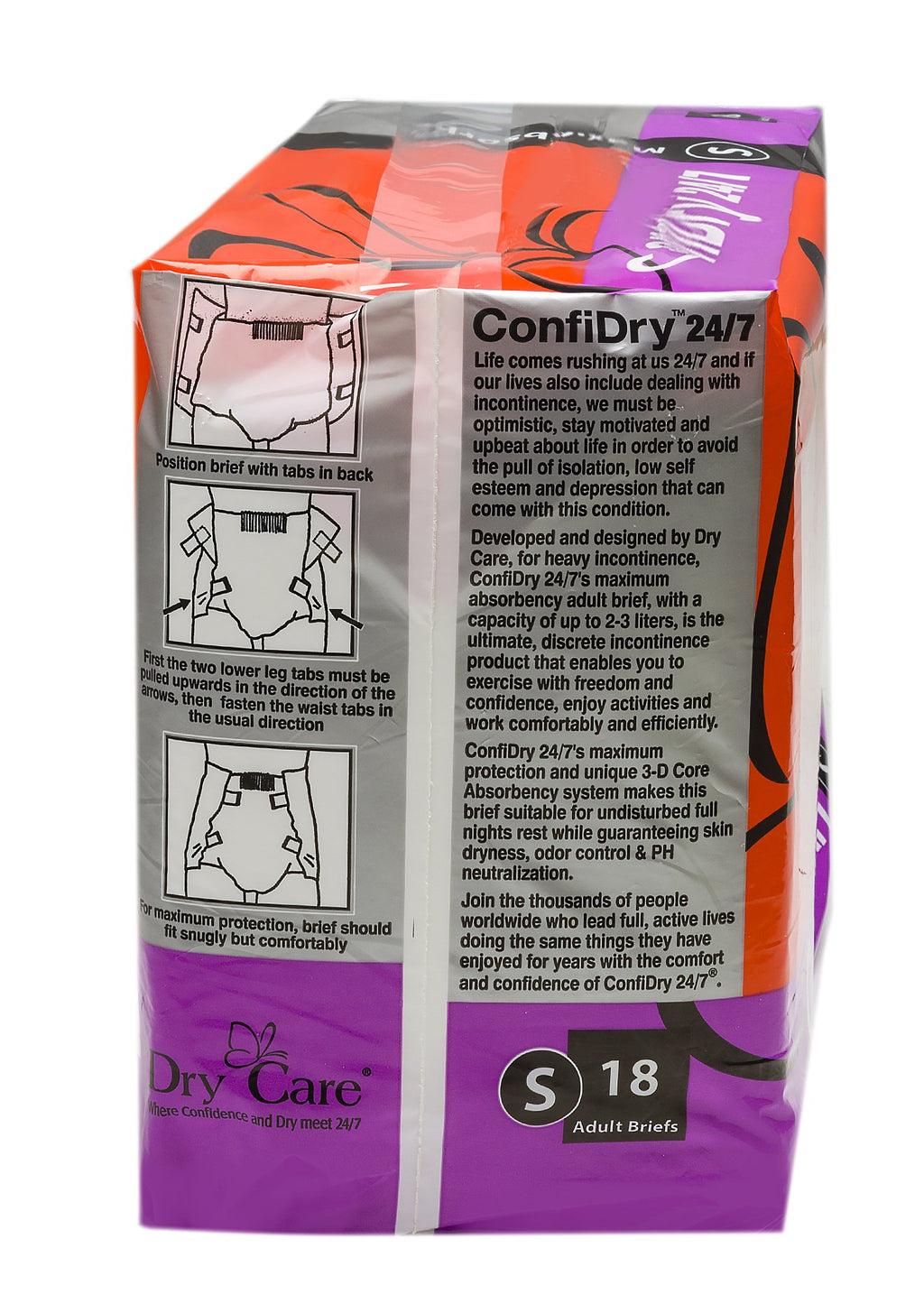 Small 72 Count Adult Brief Diapers V2792