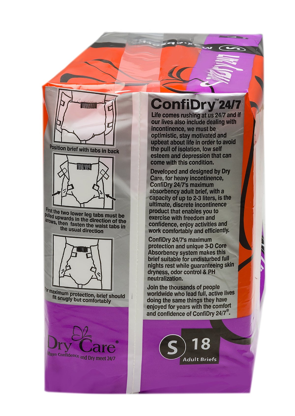 Small 72 Count Adult Brief Diapers V2792