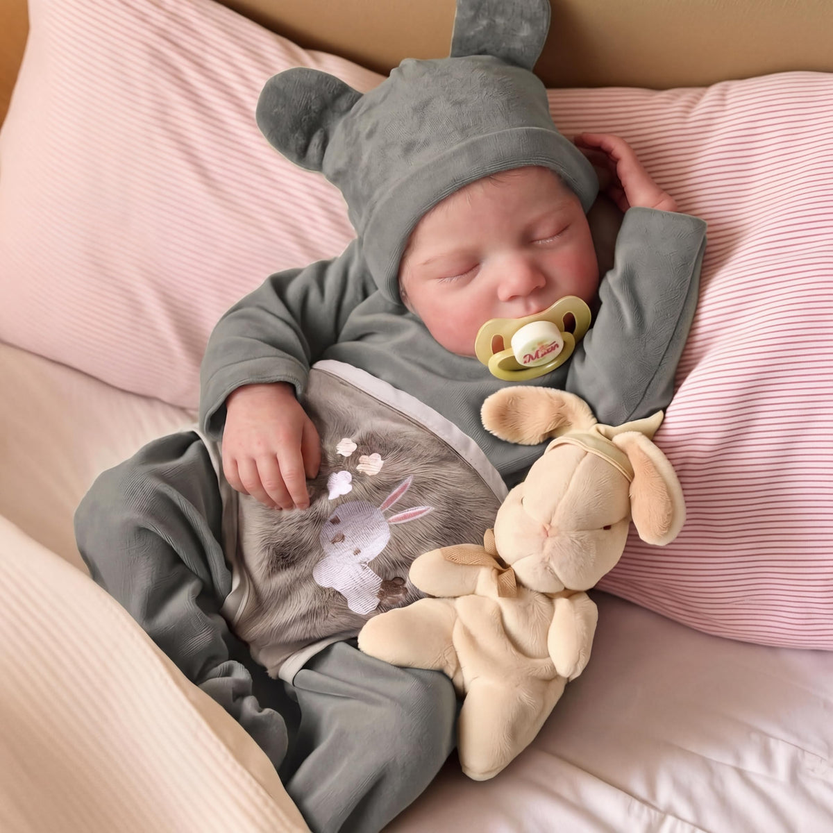 20 Inch Realistic Newborn Baby Doll with Poseable Body F177