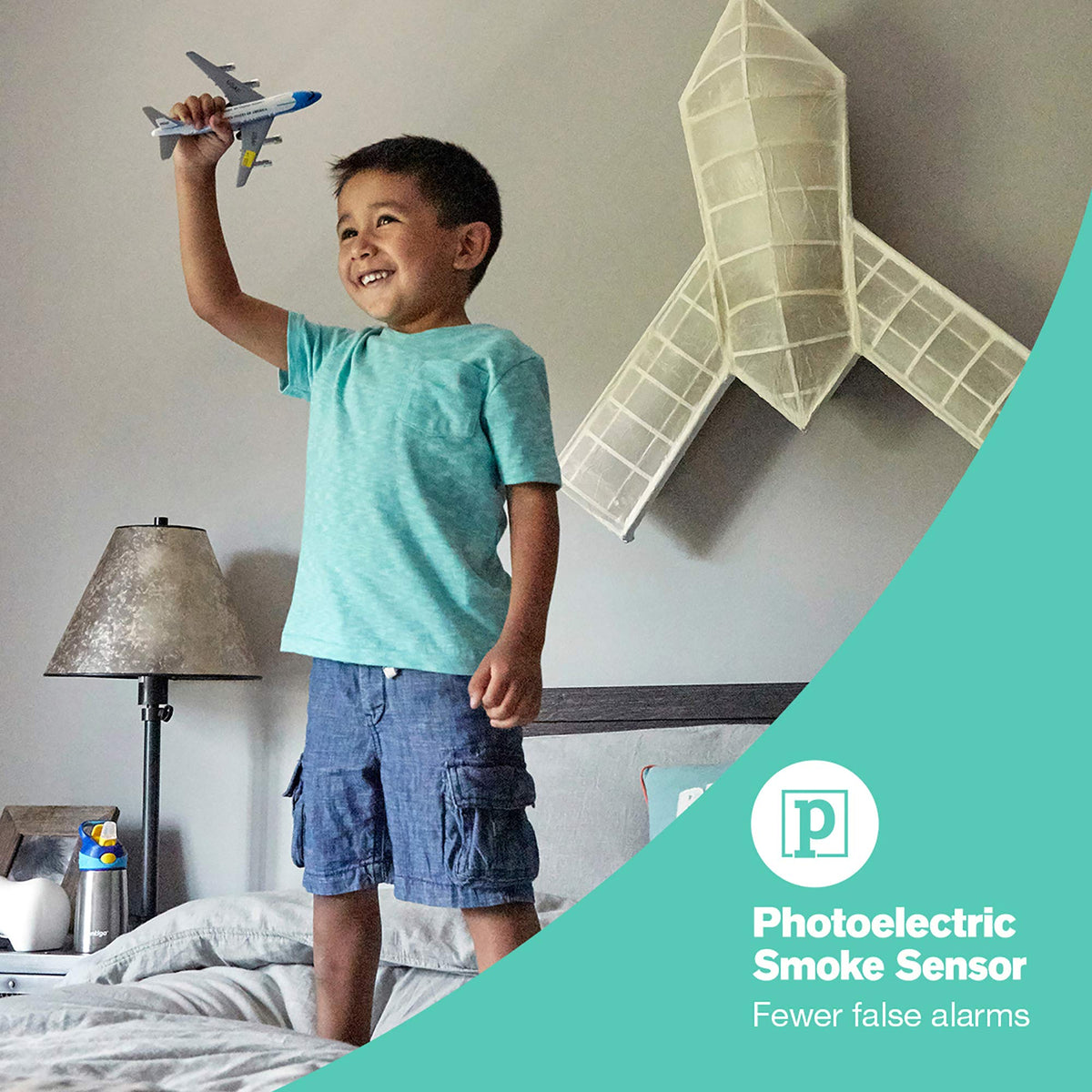 Hardwired Smoke and Carbon Monoxide Detector with Battery Backup, 3-Pack W51616