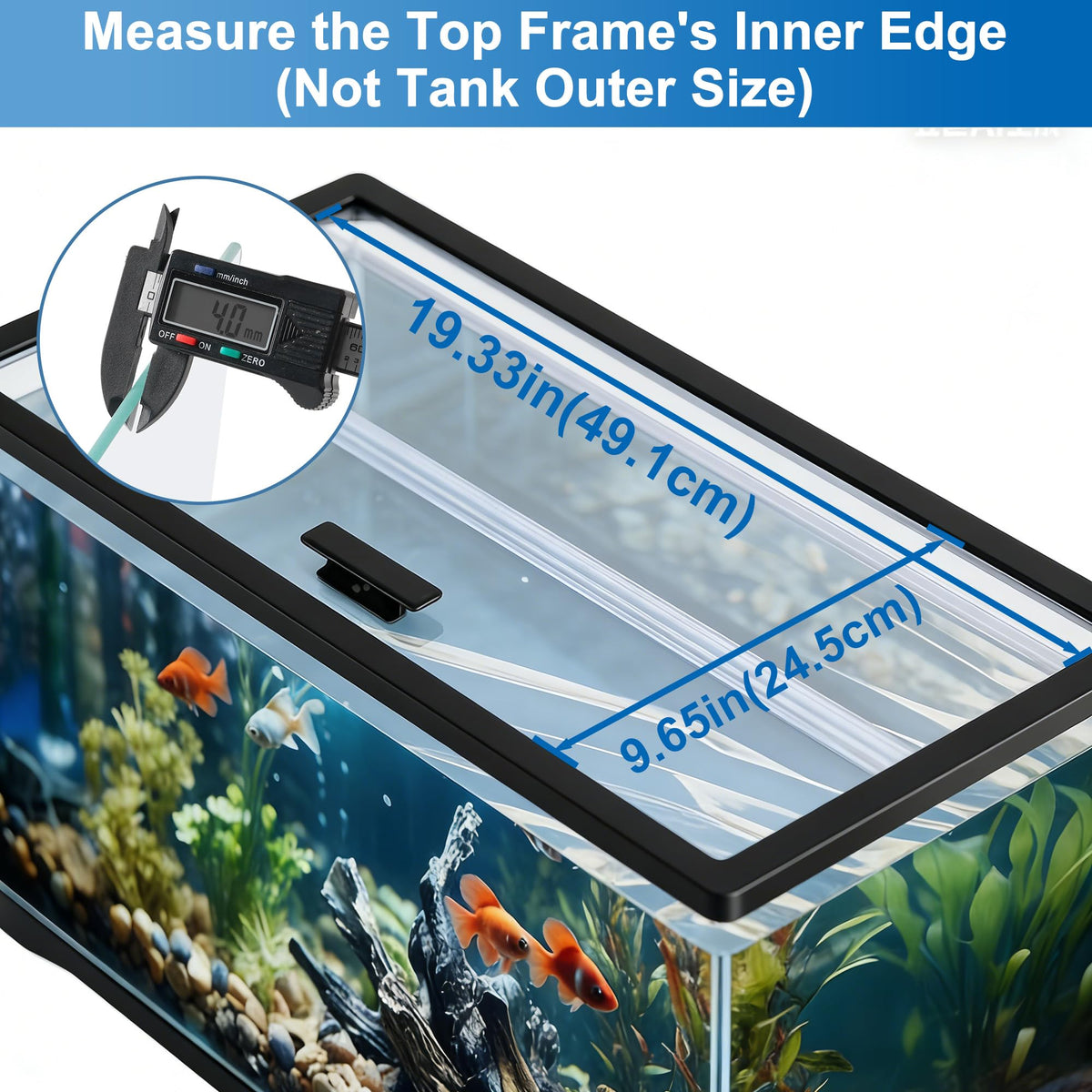 Clear Tempered Glass Aquarium Lid U11573