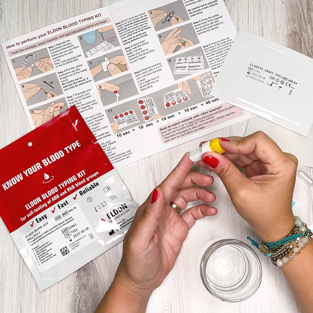 Home Blood Typing Kit V260