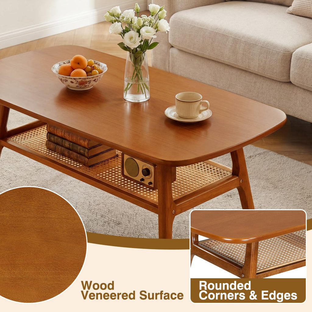 Rattan Wood Coffee Table C566479