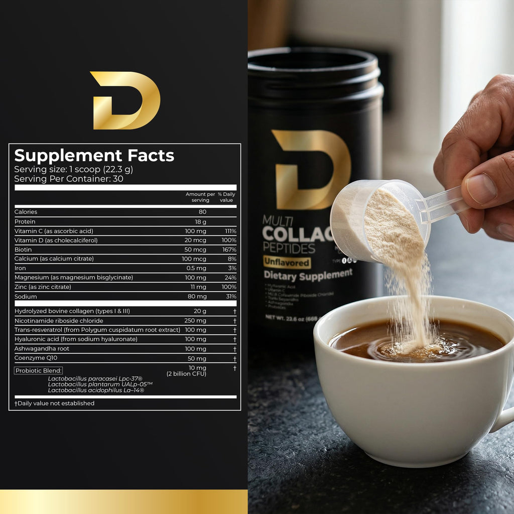 Multi Collagen Peptides Powder Unflavored 30 Servings Z4368