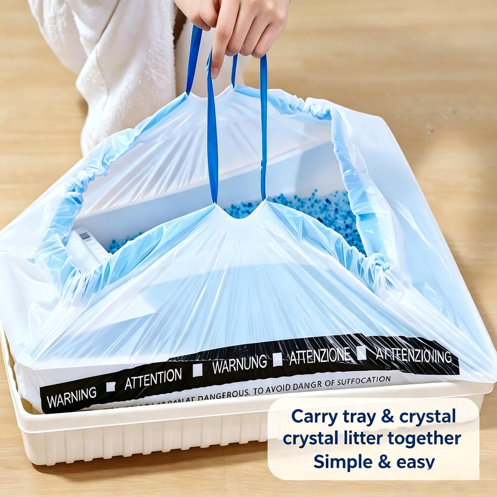 Crystal Cat Litter and Disposable Litter Trays 5 Sets K42484