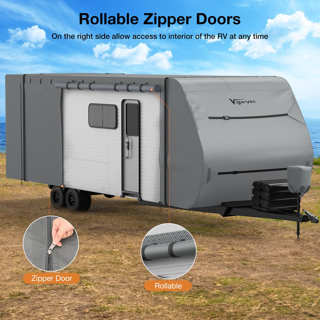 30-33FT Water-Resistant Travel Trailer RV Cover H676590