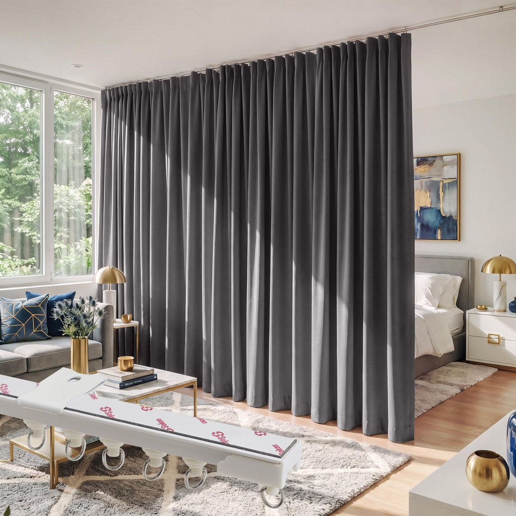 Room Divider Curtain Set with Ceiling Track U6025